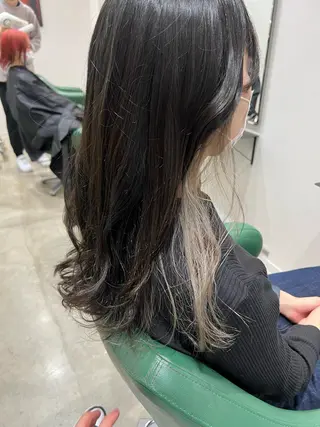 セミロング カラー ヘアアレンジ 🌈インナーカラー ‘ショウマ’🌈のヘアスタイル