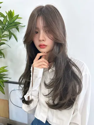 カラー 韓国風×透明感カラー 髪質改善オタベシンヤのヘアスタイル