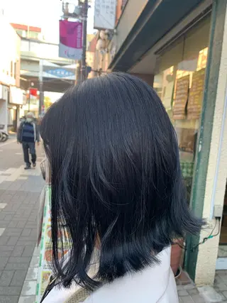 セミロング カラー ヘアアレンジ ネイル Sia中野新橋 『JUNYA』のヘアスタイル