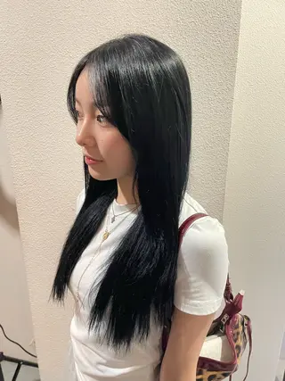 ロング 奥野碧🌈艶髪 /ダメージレスカラーのヘアスタイル
