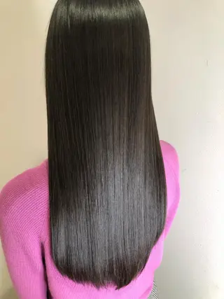 セミロング カラー ヘアアレンジ 髪質改善 MAKIのヘアスタイル