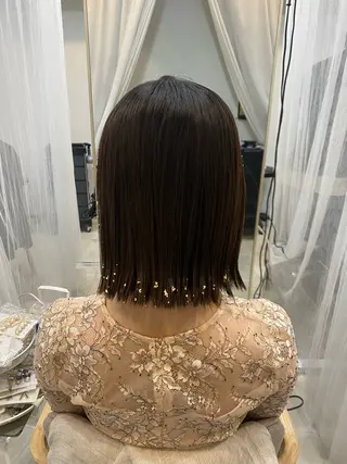 ミディアム 谷川 李奈のヘアスタイル