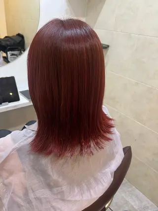 ミディアム カラー 全席個室　暖色カラー Zina松園優香🌸のヘアスタイル