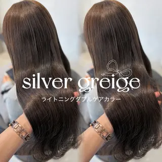 ロング ハイトーン/ベージュ 🤍reinaのヘアスタイル