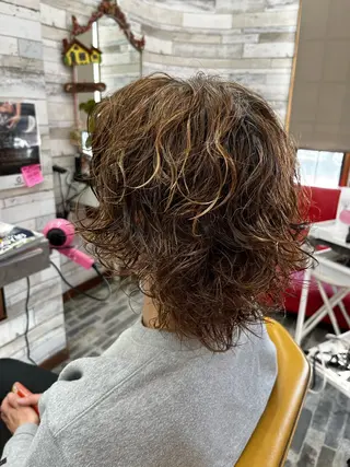ショート パーマ 大坪 拓斗のヘアスタイル