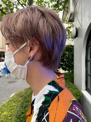 ショート カラー メンズ hazuki 🌝のヘアスタイル