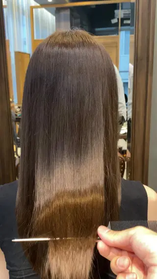 セミロング 比嘉 翼のヘアスタイル