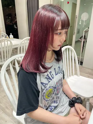 ミディアム カラー miyu /大阪美容室のヘアスタイル