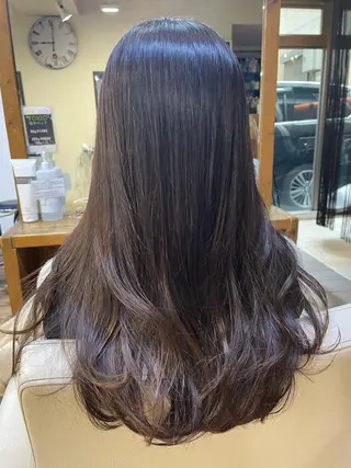 セミロング 山木 裕子のヘアスタイル