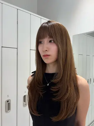 ロング 艶髪໒꒱／透明感 カラー🍀_そら🪽のヘアスタイル