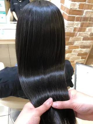 ロング パーマ 丸みショートボブ/ タッセルボブ 吉野のヘアスタイル