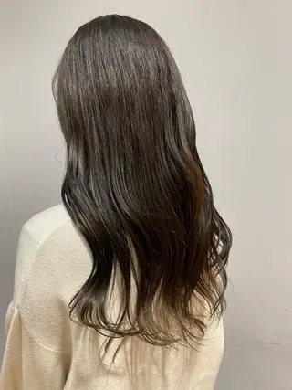 ロング カラー 大人可愛い♡コテ巻き パーマ🌼杉田 萌恵のヘアスタイル