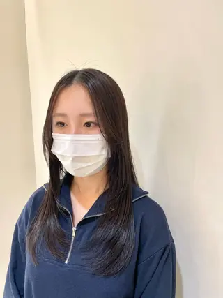 ロング 🍒顔周り/レイヤー /韓国風/アリサ🍒のヘアスタイル