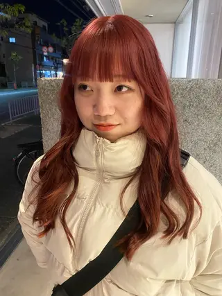 ロング レイヤーカット/ ダブルカラーサクライのヘアスタイル