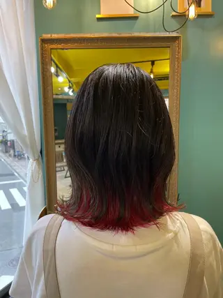 ミディアム 末石 智のヘアスタイル