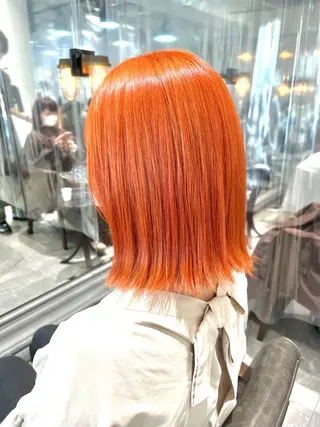 ミディアム カラー ヘアアレンジ ネイル 🌈インナーカラー ‘ショウマ’🌈のヘアスタイル