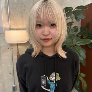 ミディアム MAO /透明感カラー/ボブのヘアスタイル