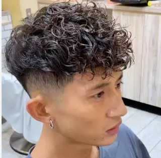 ミディアム 石川 大瑚のヘアスタイル