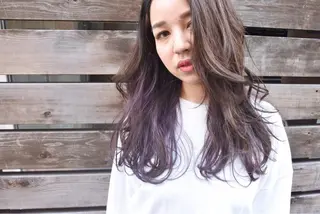 ミディアム セミロング ロング カラー Teramura Kaoriのヘアスタイル
