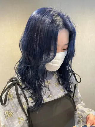 ロング カラー さと ちはるのヘアスタイル