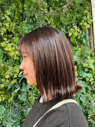 ミディアム 朝が楽になる艶髪縮毛 ✨中稲明梨のヘアスタイル