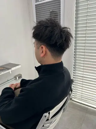 パーマ メンズ 田口 莉奈のヘアスタイル