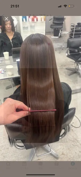 ロング 🎀 うる艶透明感 カラー / 錦糸町のヘアスタイル