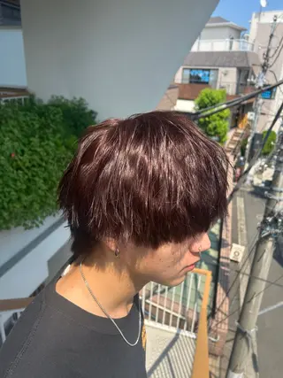 カラー メンズ カズキ🌼曲がる 縮毛矯正のヘアスタイル