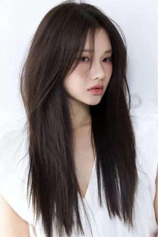 ロング 本場韓国ヘア特化 아이비/Aibiのヘアスタイル