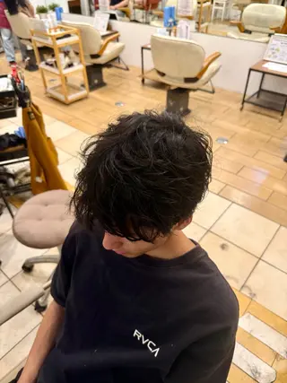 パーマ メンズ 中野 亮のヘアスタイル