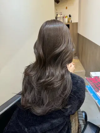 ロング カラー 韓国ヘア🇰🇷 YUKINAのヘアスタイル