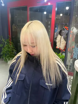 ロング カラー ハイトーン/メンズ/ デザイン/梅田/ミユのヘアスタイル