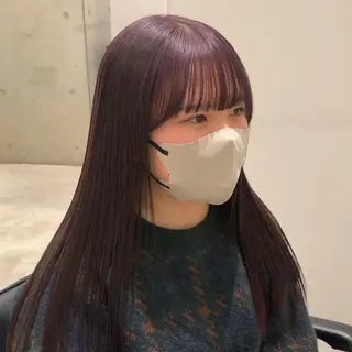 ロング カラー れい🫧 ハイトーン特化のヘアスタイル
