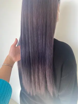 ロング カラー フクダ レンのヘアスタイル