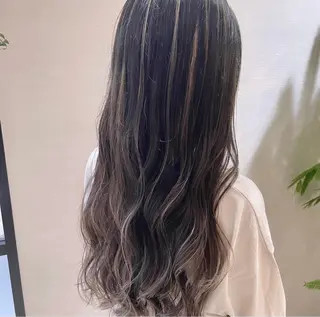 ロング カラー ハイライト／艶カラー 大河シンジのヘアスタイル