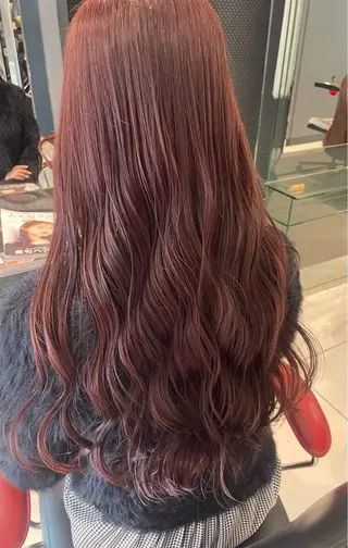 ロング カラー 松葉 小春のヘアスタイル