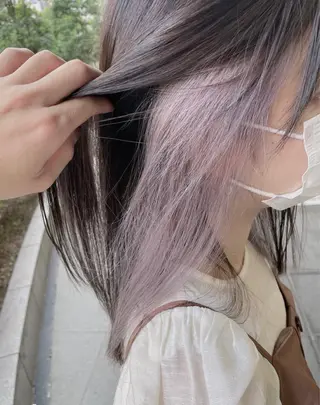 ロング 赤味消しくすみカラー 💕髪質改善/梅田のヘアスタイル