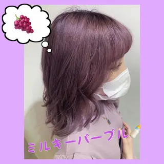 ロング カラー コテ巻き風パーマ✨ かつみのヘアスタイル