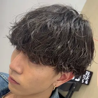 ミディアム パーマ ヘアアレンジ メンズ fifth 石川 凪のヘアスタイル