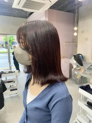 ミディアム カラー 前橋 姫奈のヘアスタイル