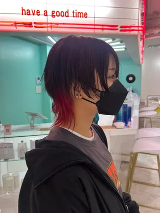 ショート 💥ウルフカット デザインあんな💥のヘアスタイル
