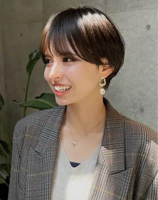 ショート 年齢悩みを全て解消/ 白髪と癖毛 松本雄光のヘアスタイル