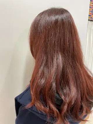 ロング カラー パーマ ヘアアレンジ 小鹿理紗 和光市のヘアスタイル