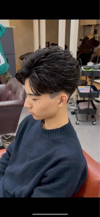 メンズ 京都駅メンズサロン マッシュのヘアスタイル