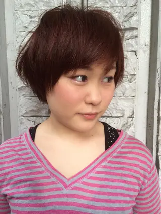 ショート カラー タジマ ヤスヒサのヘアスタイル