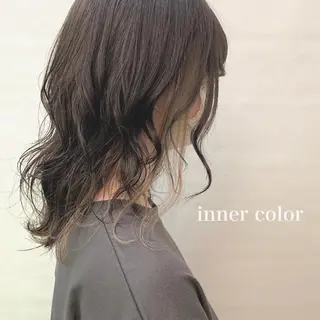 ミディアム カラー 佐藤 梨里花 ❤︎のヘアスタイル
