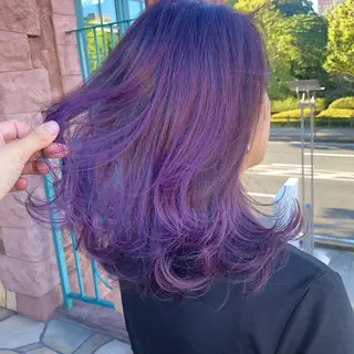 セミロング カラー 山﨑 大暉【ダブルカラー】のヘアスタイル