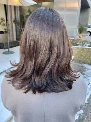 ミディアム カラー 🇺🇸✂️🍟 こんあゆみのヘアスタイル