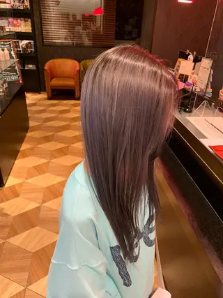 ロング カラー 髪質改善/ブリーチ メンズパーマ遠藤勇輝のヘアスタイル