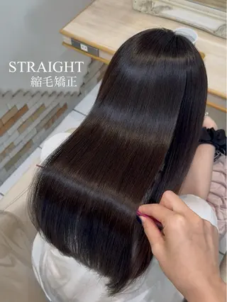 ロング 縮毛矯正/レイヤー カット🎀rikaのヘアスタイル